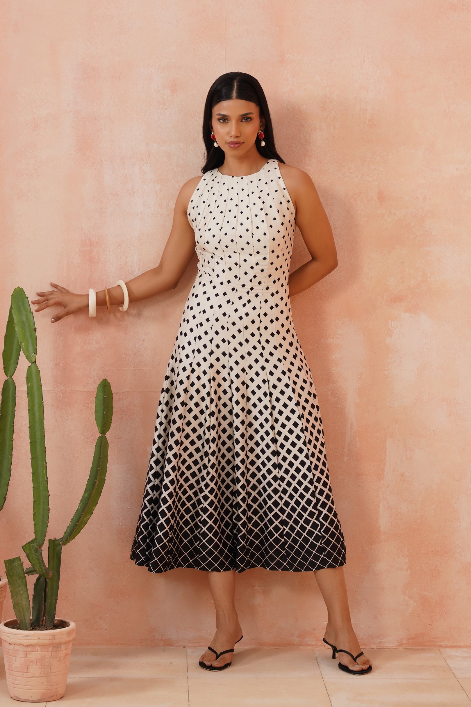 Midnight Fade Midi Dress