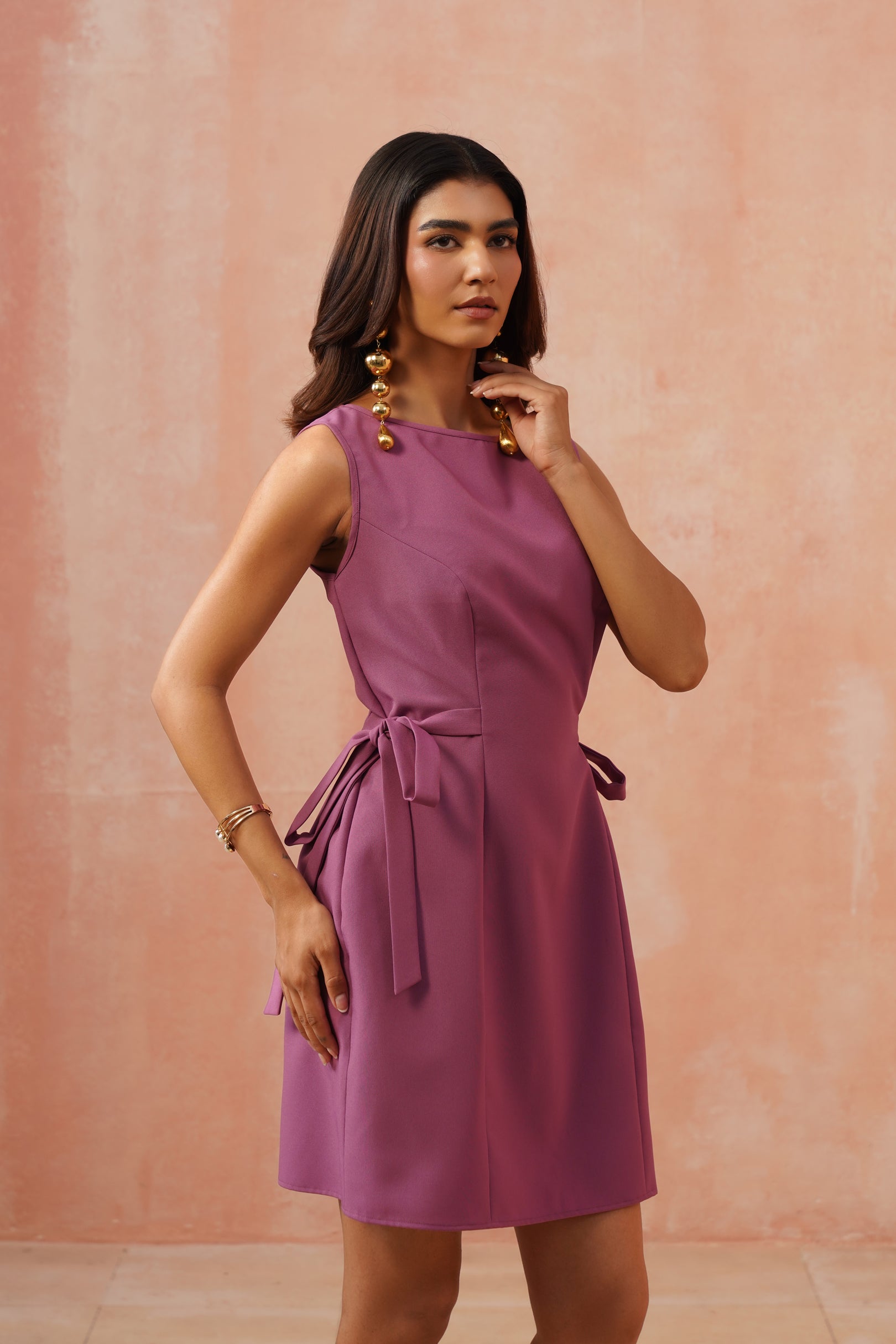 Orchid Bow Dress