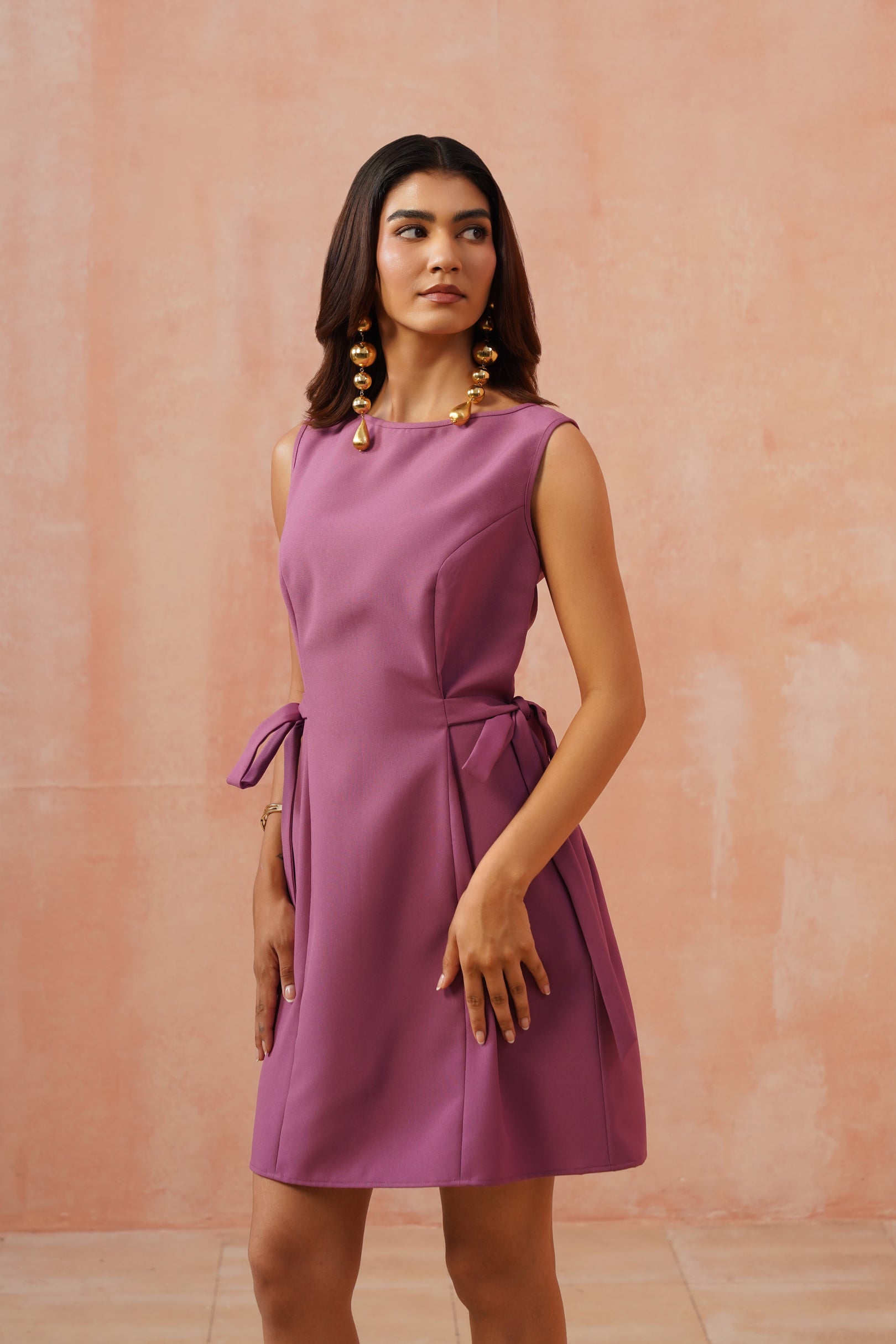 Orchid Bow Dress