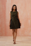 Olive Bow Dress