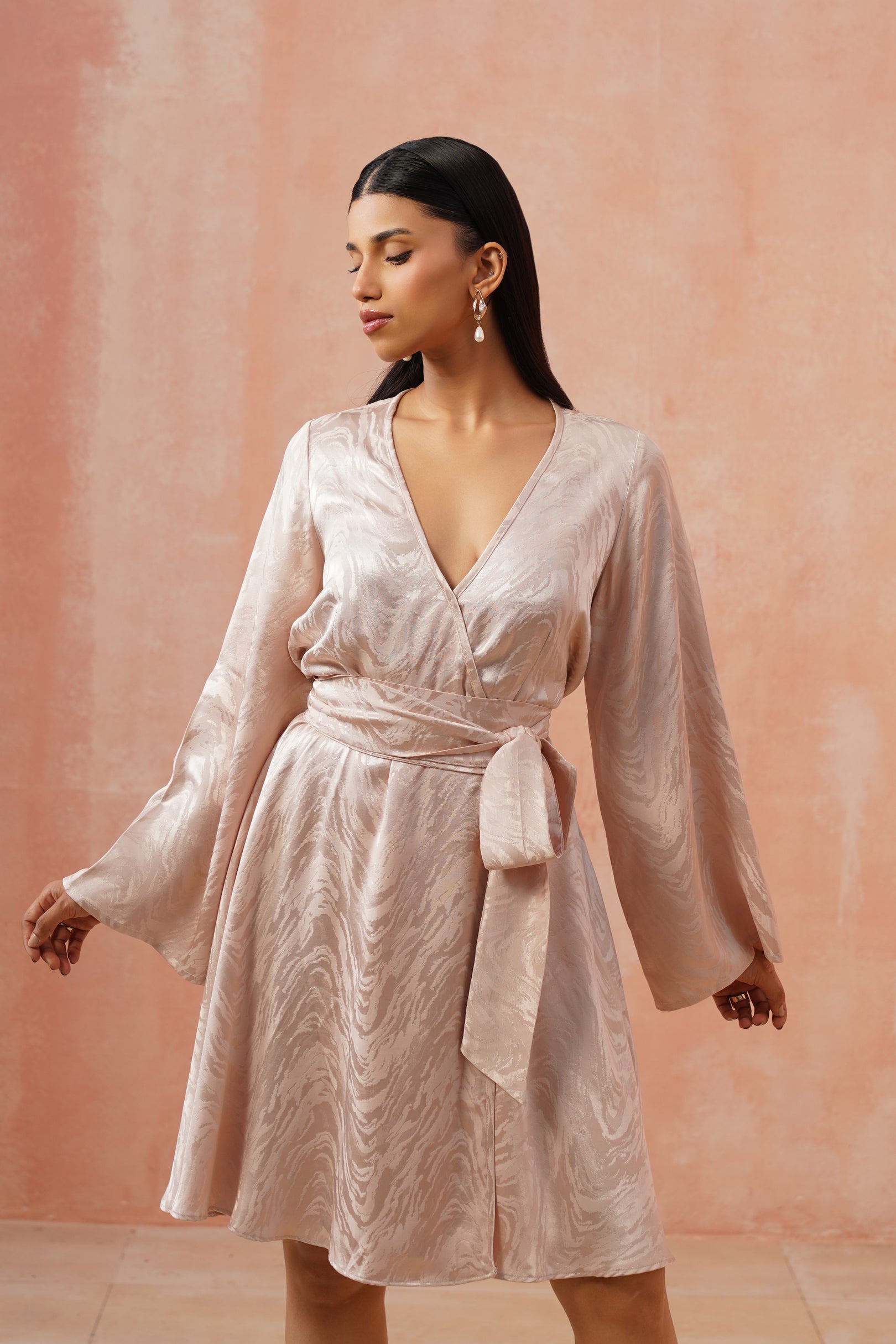 Luna Wrap Mini Dress