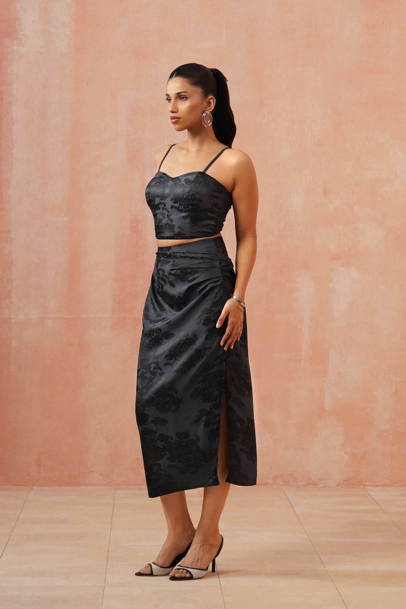 Midnight Bloom Co-ord Set