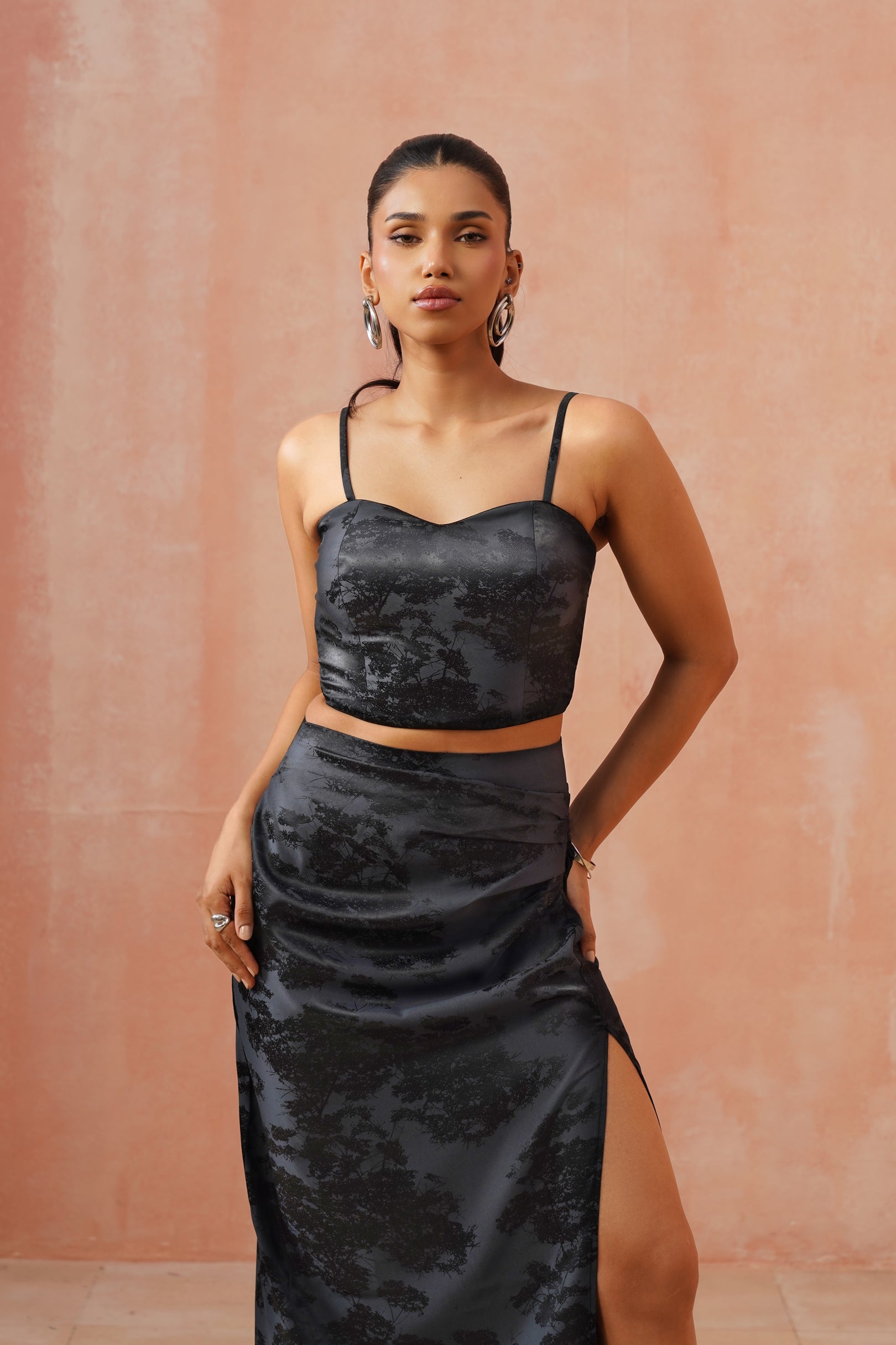Midnight Bloom Co-ord Set