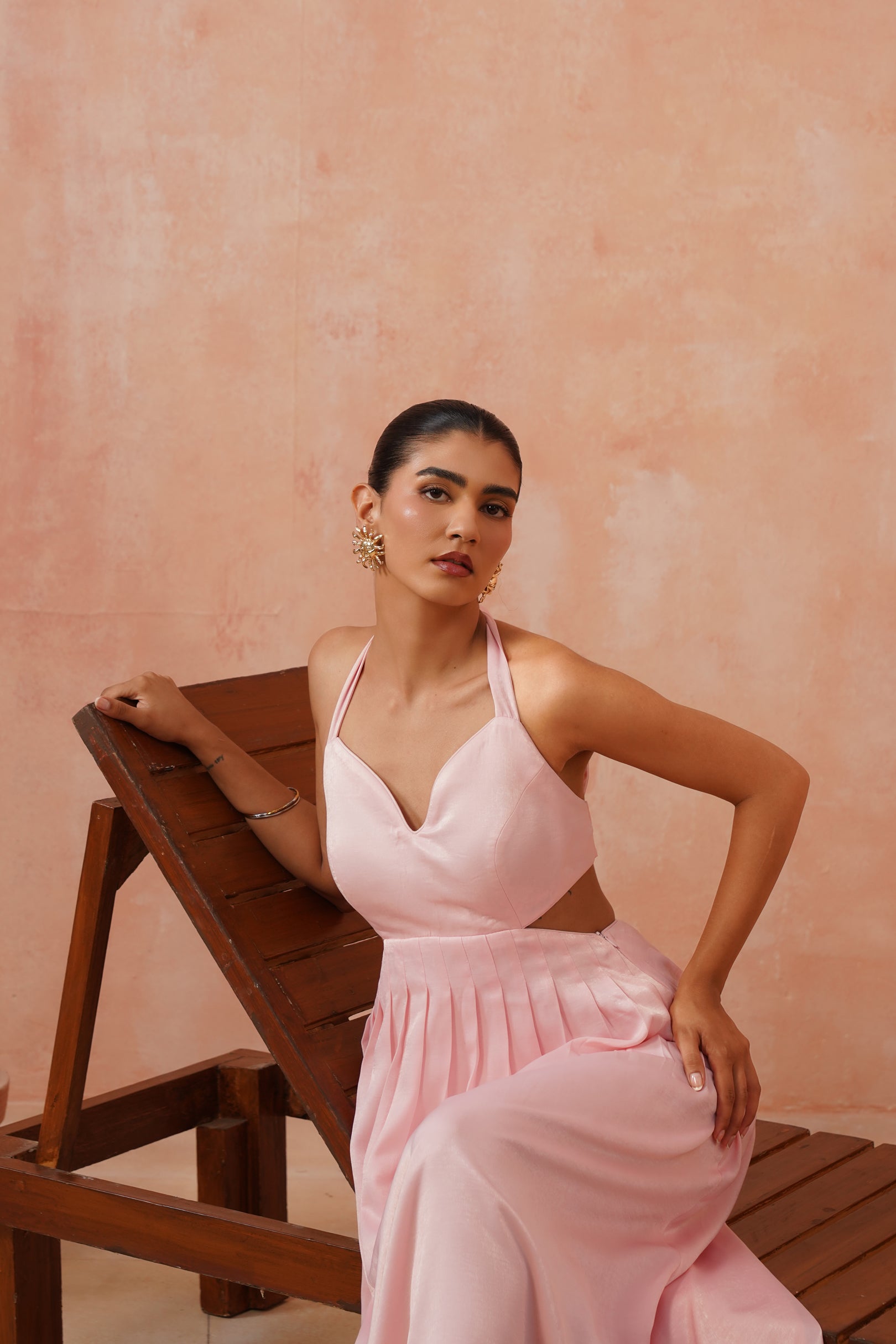 Rose Cut Out Maxi Dress
