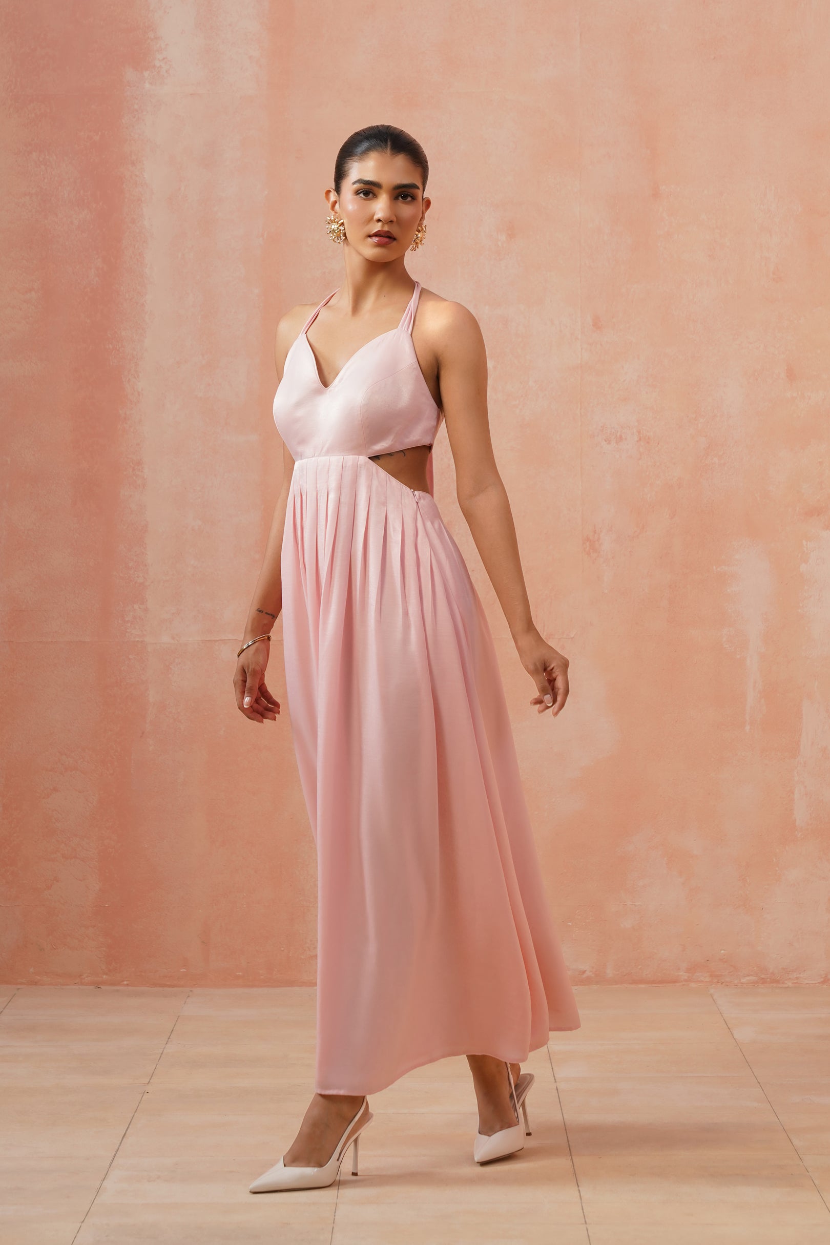 Rose Cut Out Maxi Dress