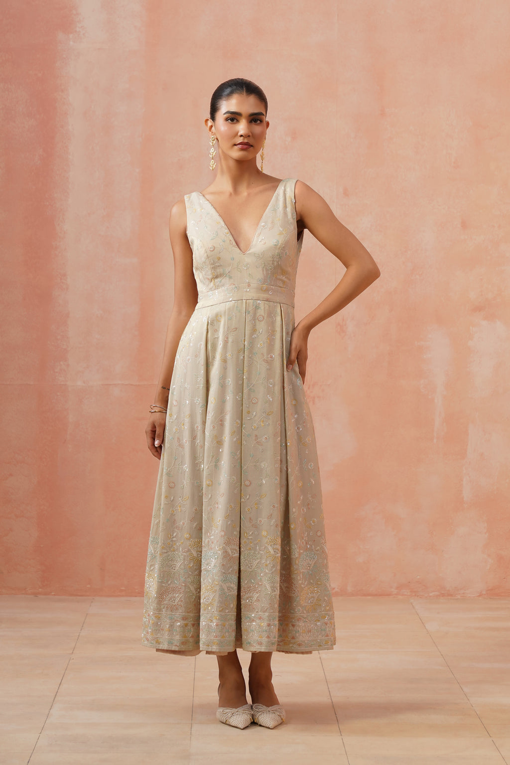 Meadow Bloom Midi Dress