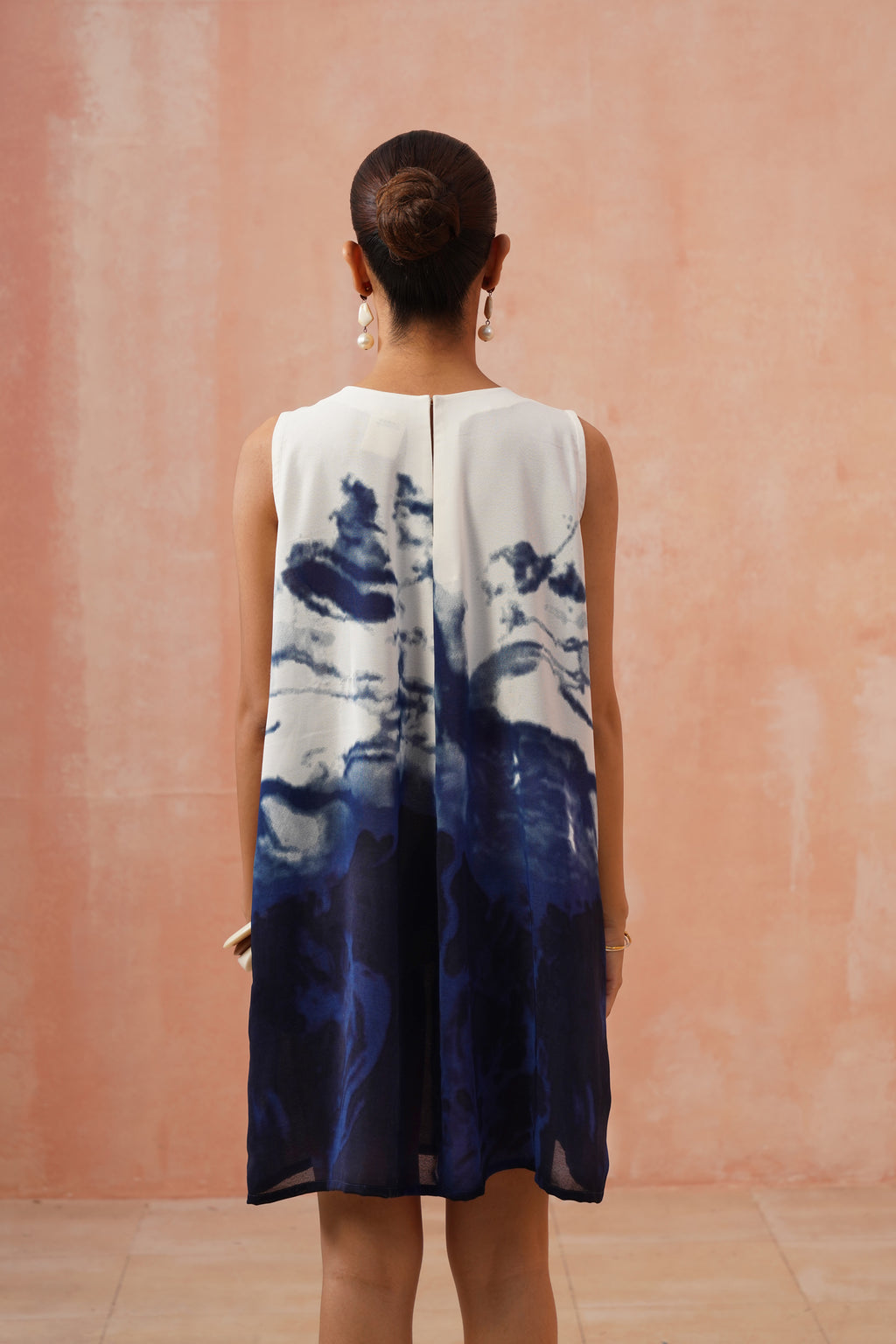 Indigo Tide Shift Dress